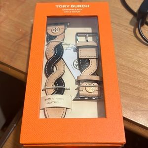 Tory Burch Braided Cream/Black Band for Apple Watch